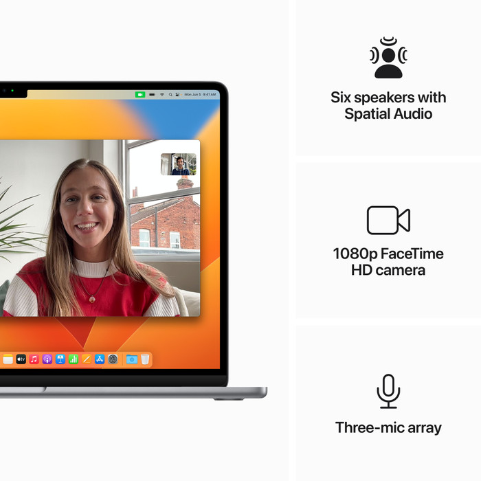 Apple MacBook Air 15" (2023) M2 (8 core CPU/10 core GPU) 16GB/1TB Spacegrijs AZERTY visual leverancier