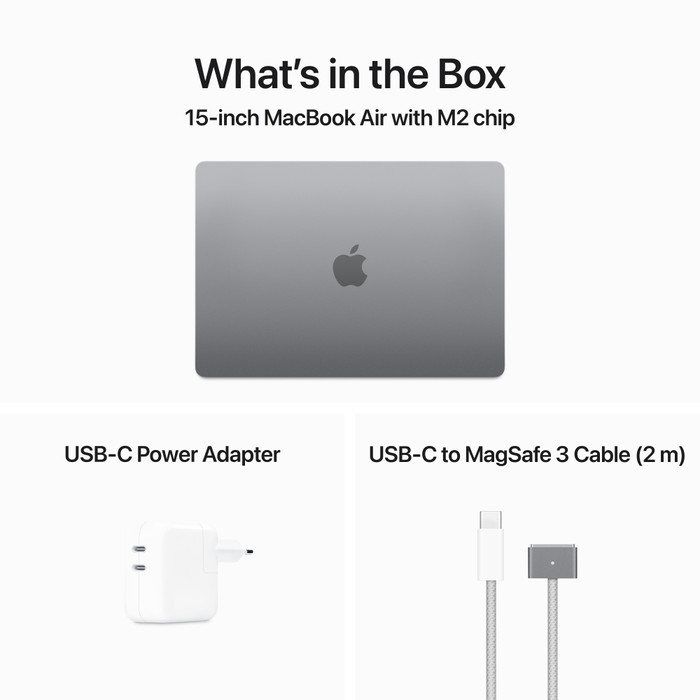 Apple MacBook Air 15" (2023) M2 (8 core CPU/10 core GPU) 16GB/1TB Spacegrijs AZERTY visual Coolblue 2