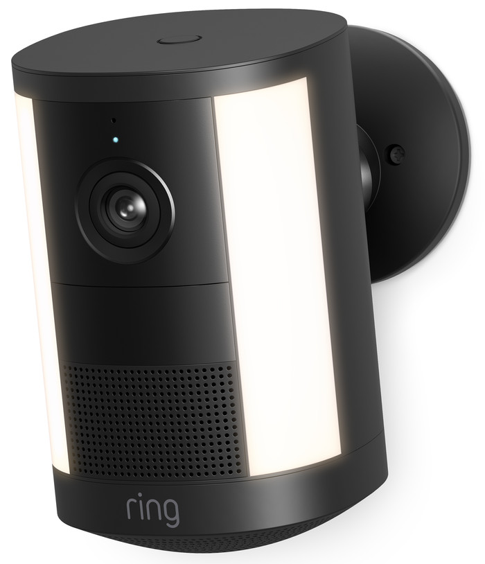 Ring Spotlight Cam 2e Génération Batterie Noir côté droit