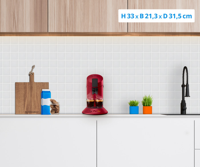 Philips Senseo Original Plus CSA210/90 Rood visual Coolblue 1