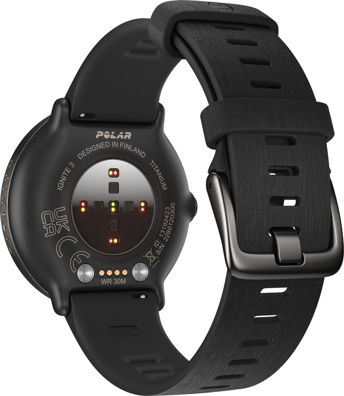 Polar Ignite 3 Titanium/Zwart achterkant
