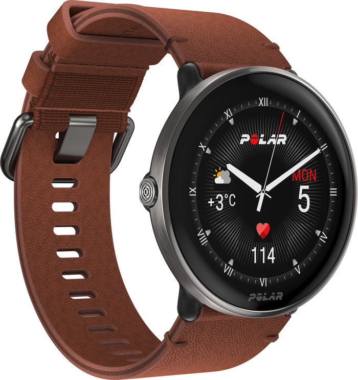 Polar Ignite 3 Titane/Brun côté gauche