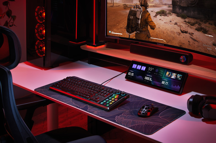 Corsair GALLEON 100 SD Gaming Toetsenbord Azerty product in gebruik