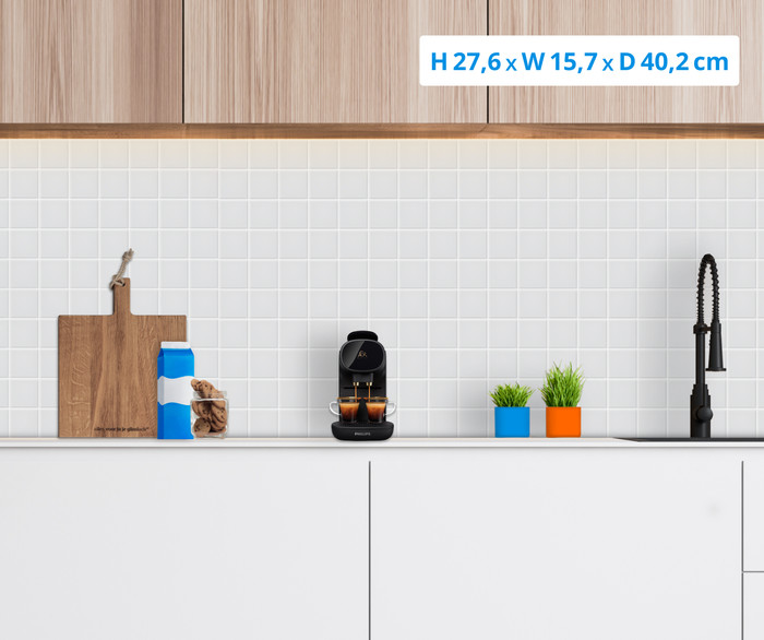 Philips L'OR Barista Sublime LM9012/23 Gray with Coffee Capsules visual Coolblue 1