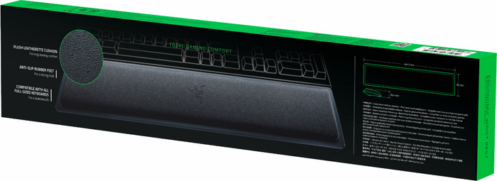 Razer Leatherette polssteun voor Fullsize Gaming Toetsenborden verpakking