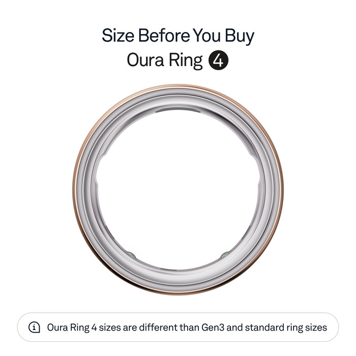 Oura Ring 4 Size 11 Rose Gold visual supplier