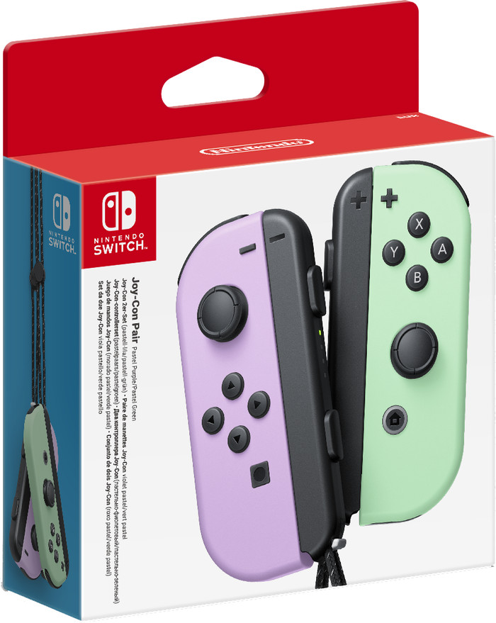 Nintendo Switch Joy-Con Pastel Set Paars/Groen verpakking