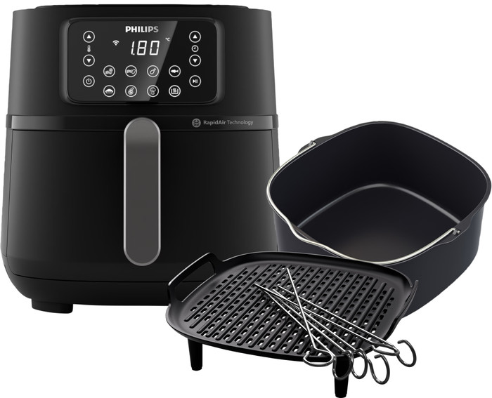 Philips Airfryer XXL Connected HD9285/93 + Frying Rack + Baking Pan Main Image