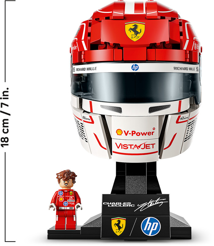 LEGO Editions Scuderia Ferrari HP helm van Charles Leclerc 43014 voorkant