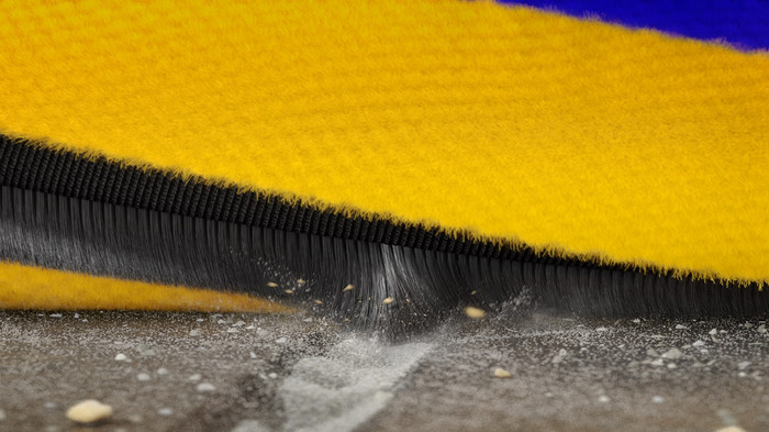 Dyson Fluffy Optic parketborstel product in gebruik