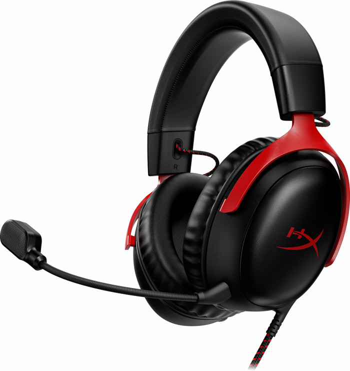 HyperX Cloud III Wired Gaming Headset - Black/Red (PC, PS5, Xbox Series X/S) Main Image
