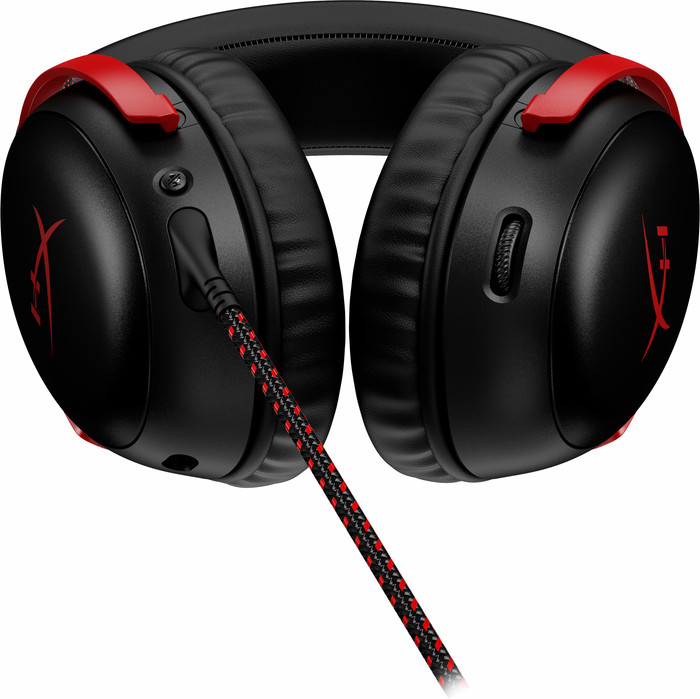 HyperX Cloud III Wired Gaming Headset - Black/Red (PC, PS5, Xbox Series X/S) null
