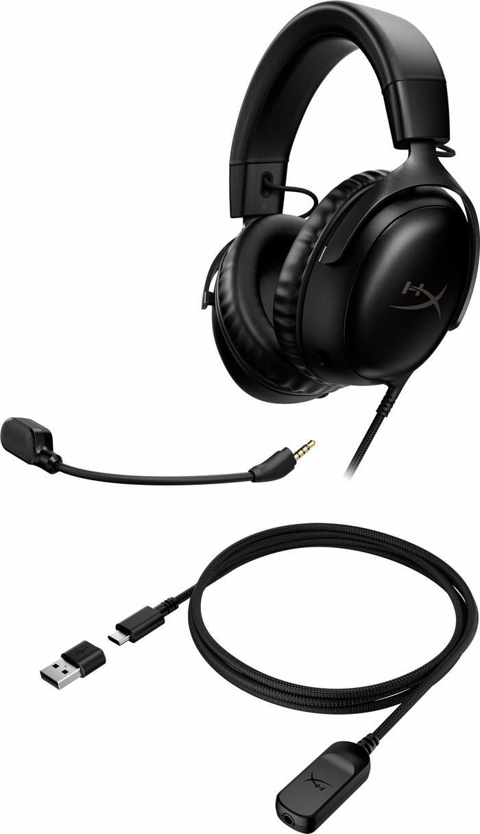 HyperX Cloud III Casque Gamer Filaire - Noir (PC, PS5, Xbox Series X/S) null