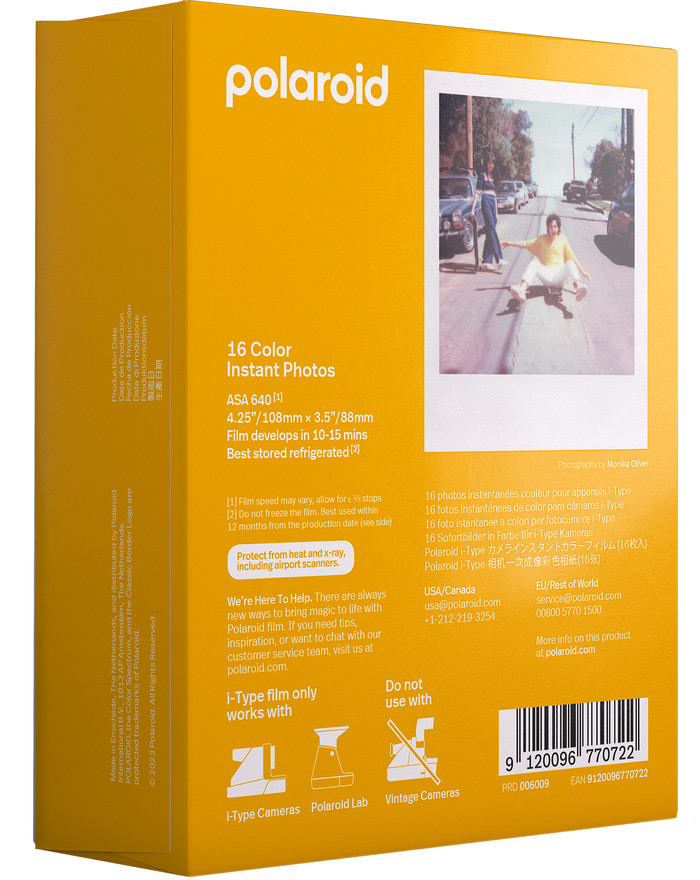 Polaroid Color Papier Photo Instantané pour Film i-Type (16 Feuilles) null