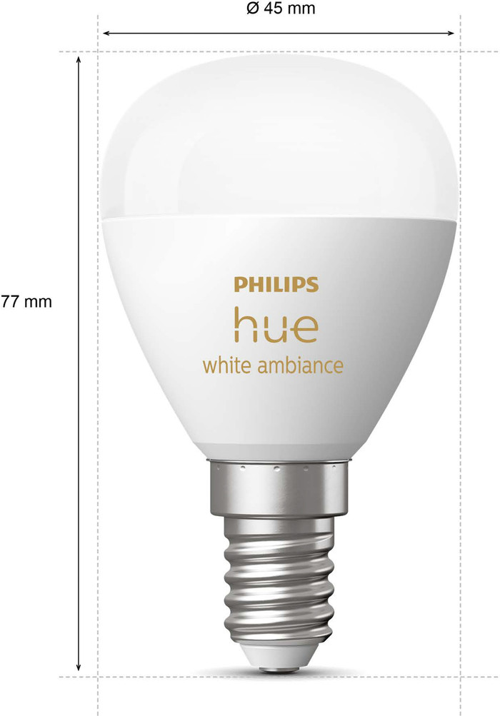 Philips Hue Luster kogellamp White Ambiance E14 6-pack null