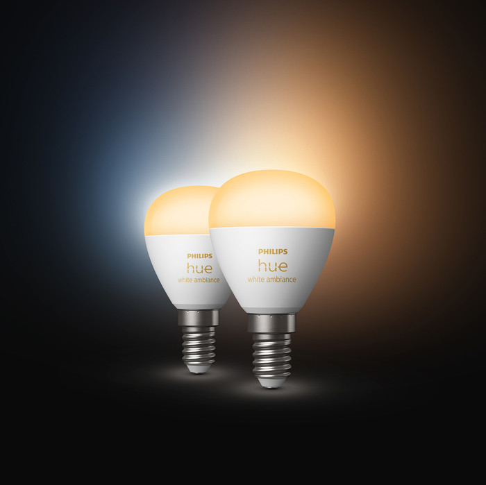 Philips Hue Luster kogellamp White Ambiance E14 6-pack null