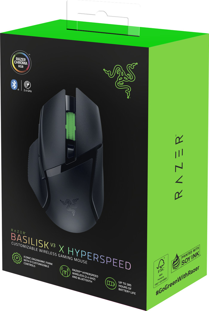 Razer Basilisk V3 X Hyperspeed Gaming Muis verpakking