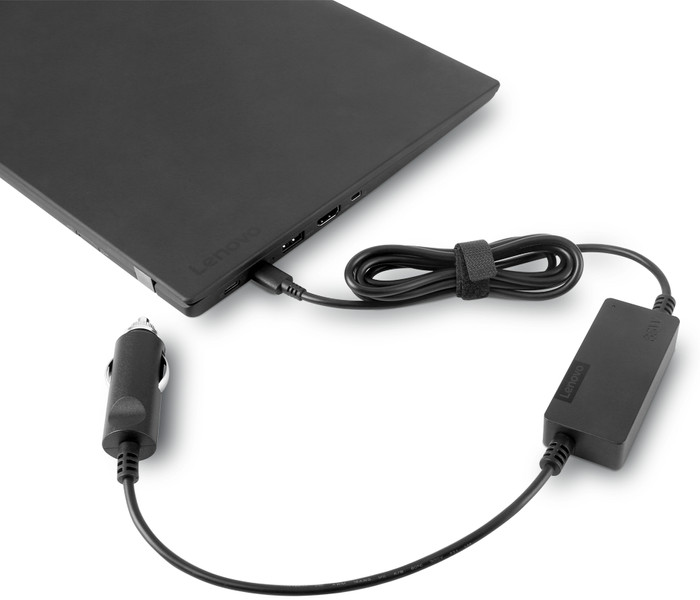 Lenovo 65W USB-C DC Travel Adapter product in use