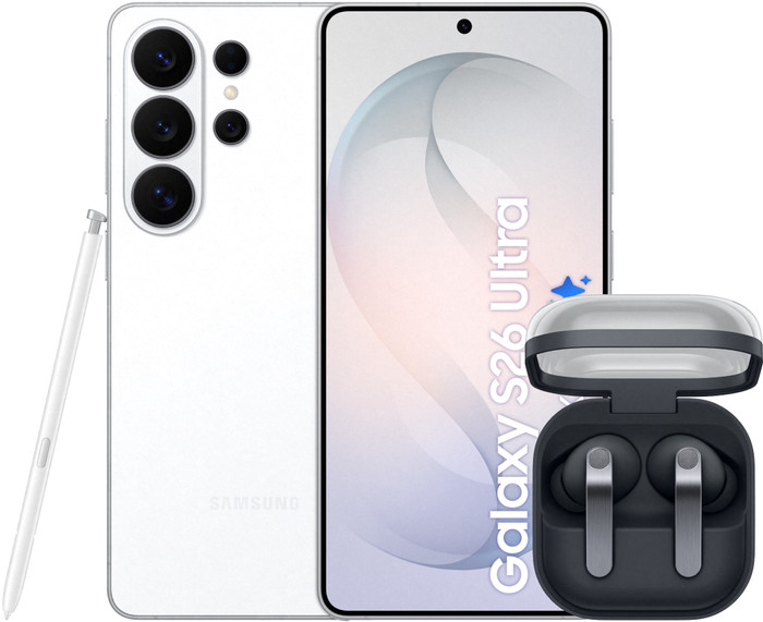 Samsung Galaxy S26 Ultra 256GB Wit 5G + Samsung Galaxy Buds4 Pro Zwart Main Image