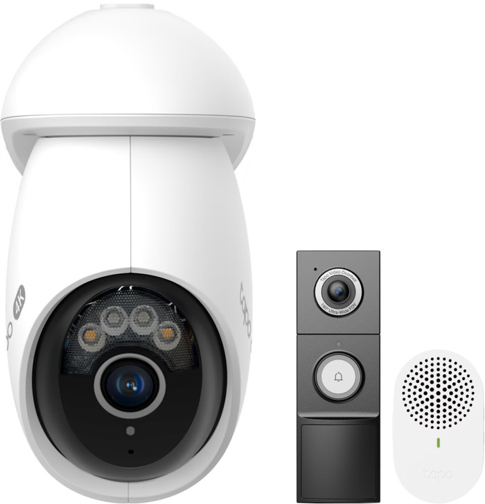 TP- Link Tapo C560WS + D235 Smart Battery & Wired Doorbell Main Image