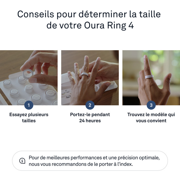 Oura Ring 4 Set de Mesure visuel fournisseur