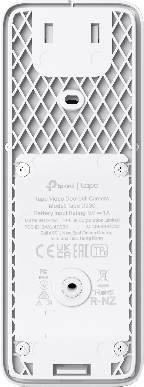 TP-Link Tapo Smart Battery Video Doorbell D230S1 detail
