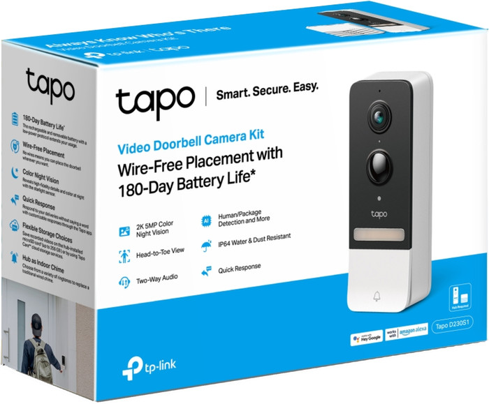 TP-Link Tapo Smart Battery Video Doorbell D230S1 packaging