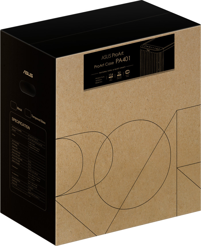 ASUS PROART PA401 Wood Edition TG Zwart verpakking