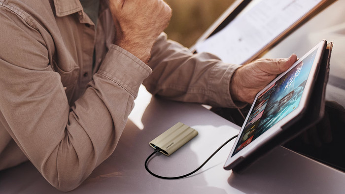 Samsung T7 Shield 4TB Zwart visual leverancier