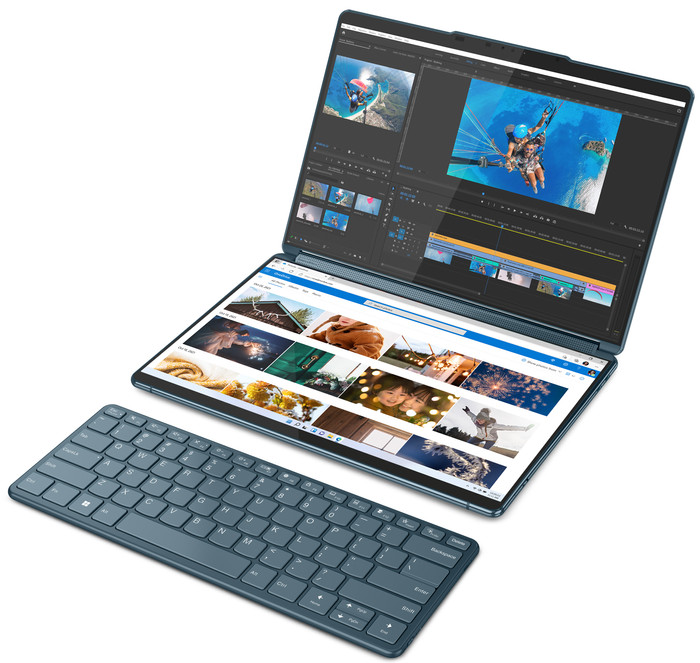 Lenovo Yoga Book 9 83KJ0034MB Azerty rechterkant