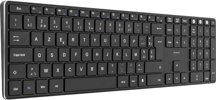 BlueBuilt Clavier Bluetooth Pro AZERTY + Imperium Souris Ergonomique Bluetooth côté gauche