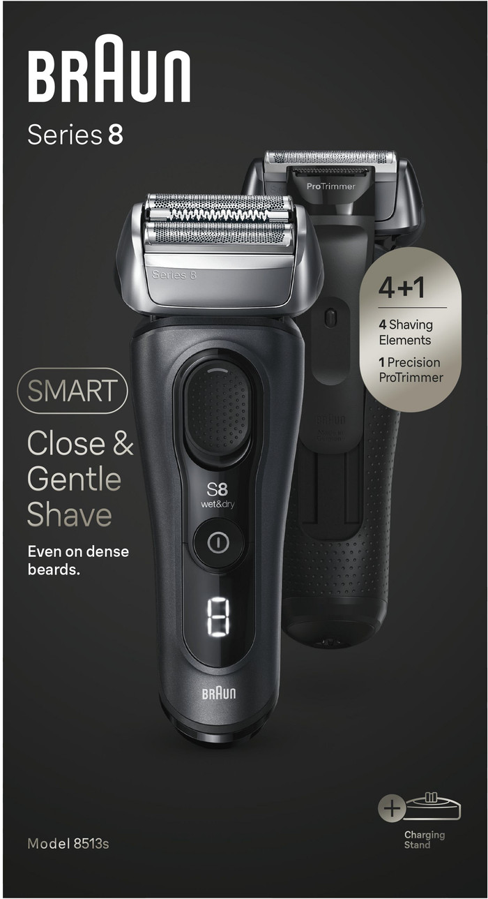 Braun Series 8 8513s Gray packaging