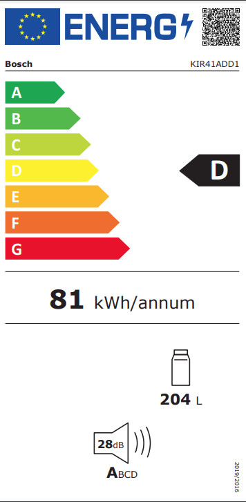 Bosch KIR41ADD1 energy label
