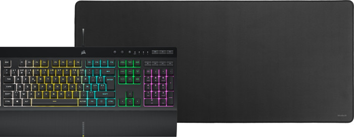 CORSAIR K55 Pro Gaming Keyboard AZERTY + BlueBuilt Gaming Mouse Pad XL Main Image
