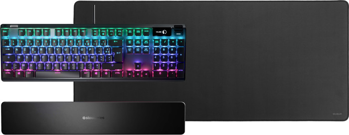 SteelSeries Apex Pro AZERTY + BlueBuilt Gaming Mouse Pad XL Main Image