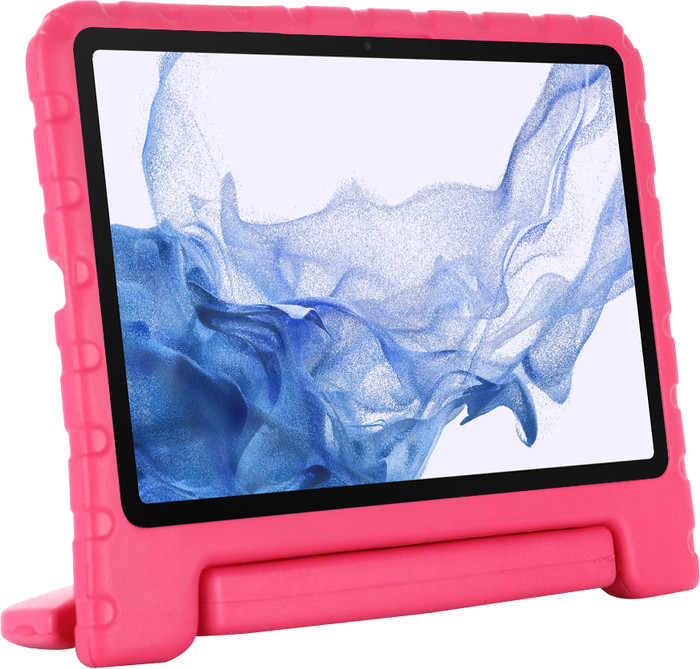 Just in Case Classic Samsung Galaxy Tab S9/S9 FE/S10 FE/S10 Lite Kids Cover Roze linkerkant
