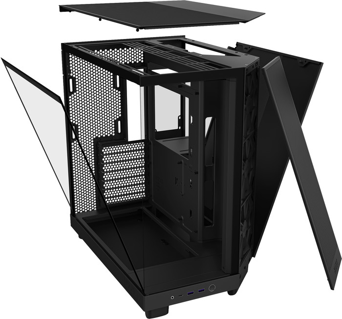 NZXT H6 Flow - Zwart visual leverancier