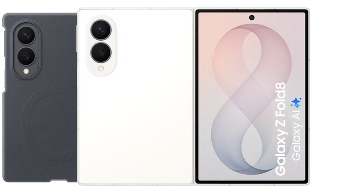 Samsung Galaxy Z Fold 8 256GB Wit 5G + Siliconen Back Cover met Magneet Zwart Main Image