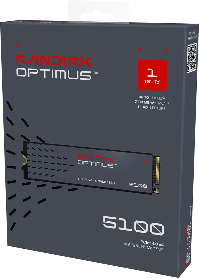 SANDISK Optimus 5100 1TB NVMe SSD detail