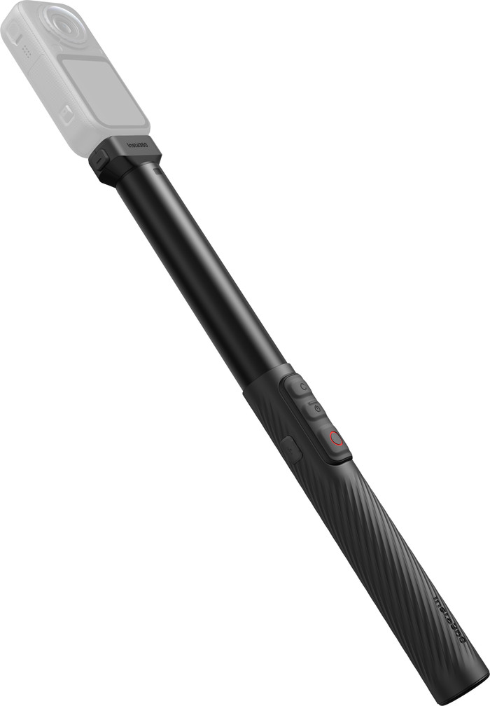 Insta360 X6 Power Selfie Stick product in gebruik