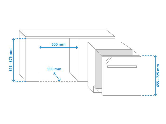 Siemens SN65ZX49CE / Encastrable / Entièrement intégré / Hauteur de la niche d'encastrement : 81,5 - 87,5 cm visuel Coolblue 1