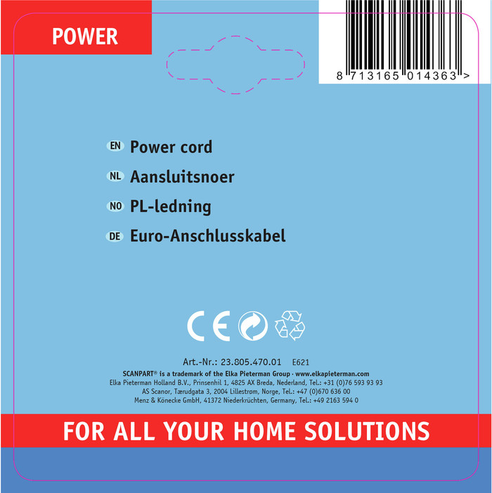 Scanpart Connection Cable With Euro Connector null