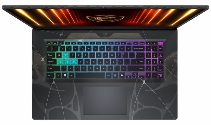 MSI Cyborg 17 B13WGKG-231NL bovenkant