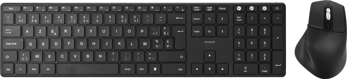 BlueBuilt Clavier Bluetooth Pro AZERTY + Imperium Souris Ergonomique Bluetooth Main Image