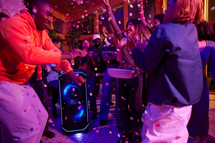 JBL PartyBox Ultimate Karaoke Set product in use
