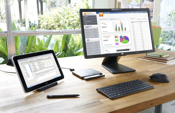 HP USB External DVD-RW Drive product in use