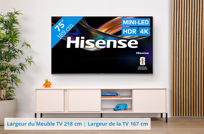 Hisense RGB Mini-LED 75" UR9S (2026) visuel Coolblue 1