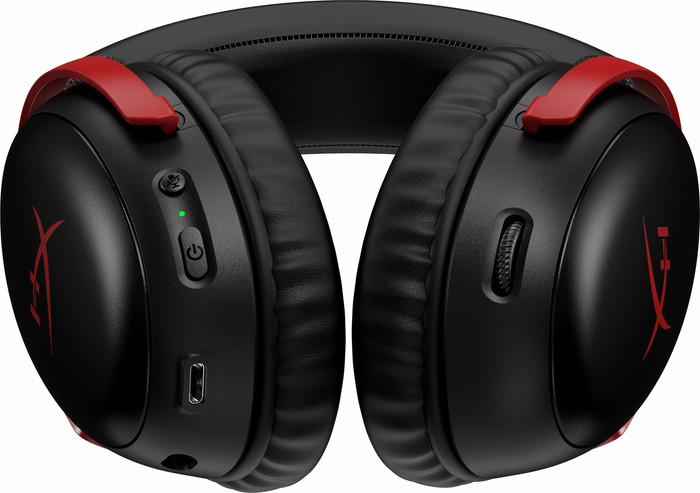 HyperX Cloud III Wireless Gaming Headset - Zwart/Rood(PC, PS5, PS4) null