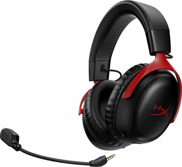 HyperX Cloud III Wireless Gaming Headset - Zwart/Rood(PC, PS5, PS4) null