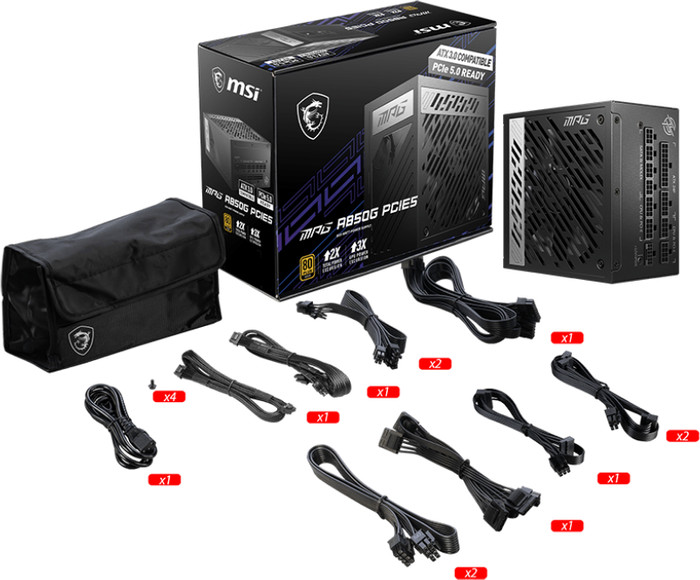 MSI MPG A850G PCIE5 accessoire